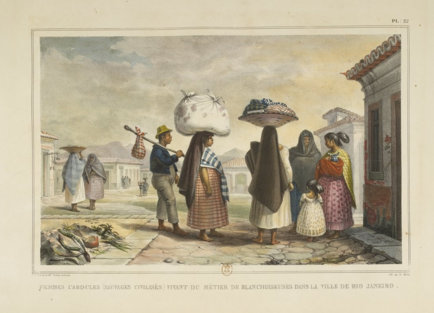 Femmes-cabocles-blanchisseuses-a-rio-de-janerio-par-jean-baptiste-debret-1834-1839 © Bnf