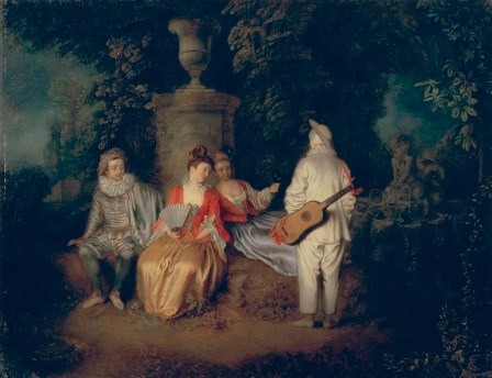 Antoine Watteau,"La Partie Quarrée" © The Fine Arts Museums of San Francisco, Mildred Anna Williams Coll.