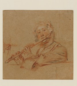 Antoine Watteau, "Etude de flûtiste" © The Fittzwiliam Museum, Cambridge