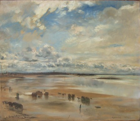 E.Dantan, "Ciel nuageux, plage de Paramé",1892/ coll. part.©DR