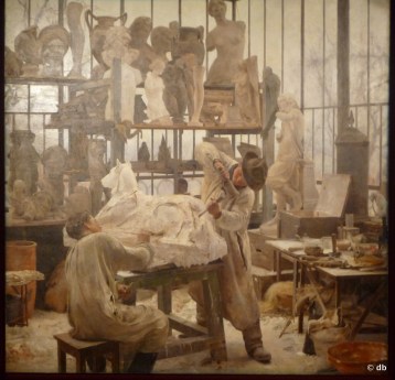 E.Dantan, "Un moulage", 1896, coll. part./ Photo db ©DR