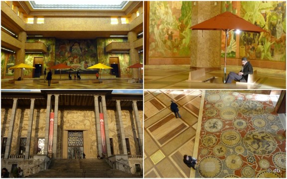 Palais de la Porte Dorée, atrium et façade © db