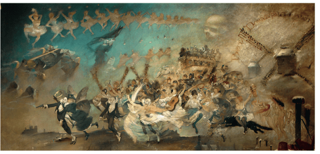 Adolphe Willette, "Parce Domine",1884 © musée de Montmartre, dépôt du musée Carnavalet