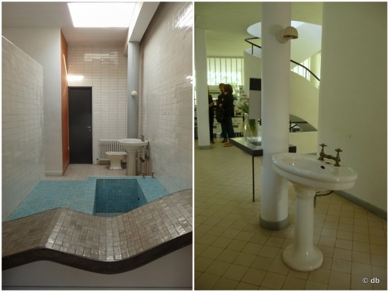 Villa Savoye, La salle de bain et le vestibule ©db