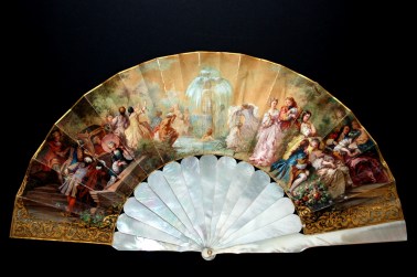 Eventail en nacre de l'Impératrice," La fontaine de Jouvence", v.1860/ Coll.H.Alexander © Fan Museum Londres