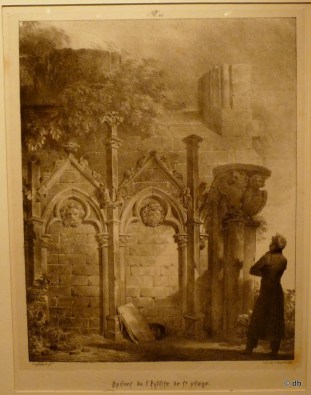 Fragonard, Ruines de l'église de St-Pierre de Jumièges ("Voyages pittoresques", Normandie 1) / Photo db