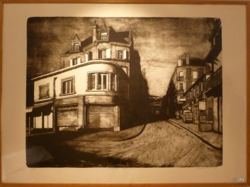 Jean-Baptiste Sécheret, "La rue de Paris", 2004, lithographie © db