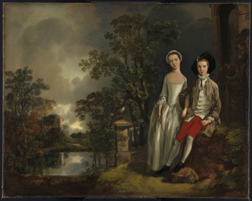 Thomas Gainsborough  "Heneage LIoyd et sa sœur Lucy", vers 1750 Huile sur toile © Fitzwilliam Museum, Cambridge