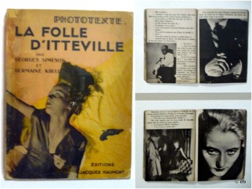  Photo roman "La Folle d'Itteville" (G.Simenon) / db