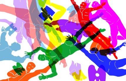 "Space Poetry", livre d'artiste, double page © E. Kac